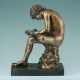 Große Barbedienne Skulptur Dornauszieher Bronze Paris 1880 Spinario Sculpture Bronze Bild 1
