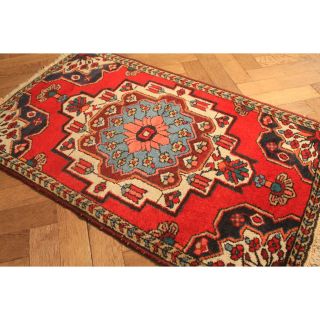 Alt Handgeknüpfter Orient Teppich Malaya Sa Rug Old Carpet Tappeto Rug 75x130cm Bild