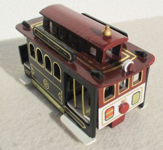 Spieluhr Spieldose Holz San Francisco Cable Car - Tolles Sammlerstück Ansehen Bild