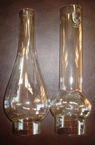2 Glaszylinder Für Petroleumlampen Bild