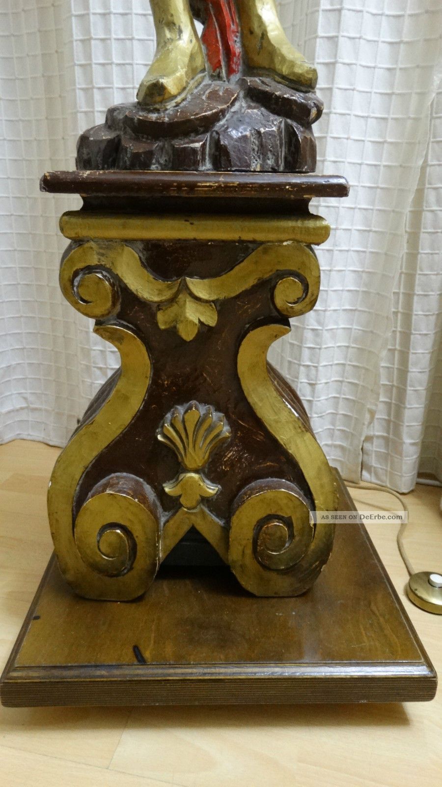 Grosse Mohrenlampe Mohren Lampe Stehleuchter Ca. 210 Cm Holz Mohrlampe