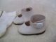 Alte Puppenkleidung Schuhe Vintage White Shoes White Socks 45 Cm Doll 5 Cm Original, gefertigt vor 1970 Bild 1