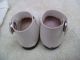 Alte Puppenkleidung Schuhe Vintage White Shoes White Socks 45 Cm Doll 5 Cm Original, gefertigt vor 1970 Bild 4