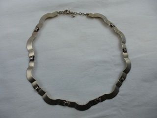 Silberne Kette / Silberkette / Collier / 925 Silber Gepunzt Bild