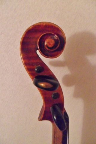 Alte 4/4 Geige Mit Zettel Old Violin Bild