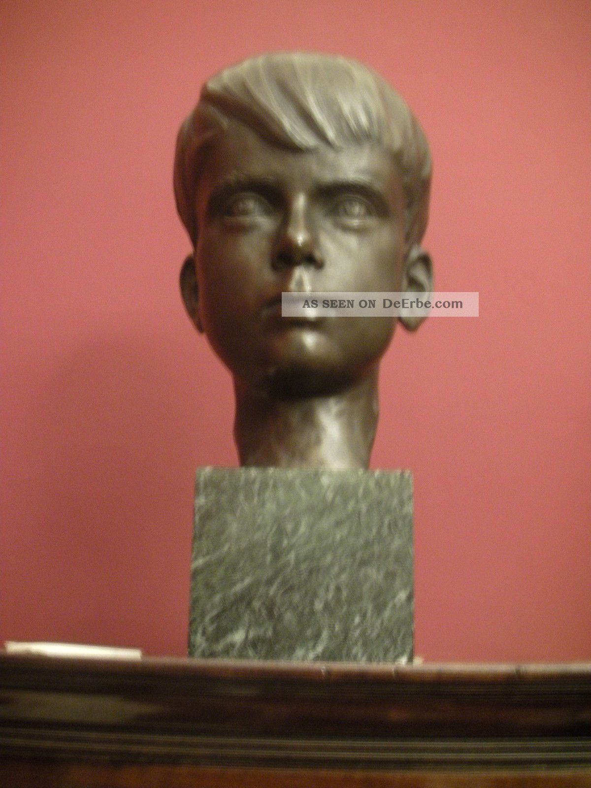 Grosse Bronze Junge Knabe Kopf Portrait Büste Bust Liebermann Thorak Antik Bronze Bild