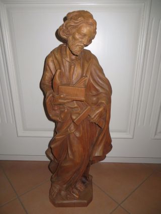 Holzfigur - Joseffigur - Nach Wimsel - Handarbeit - Linde Gebeitzt - Österreich - Art.  2341 Bild