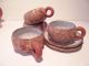Keramik Teekanne & Tassen Kürbis Form China Gemarktet Entstehungszeit nach 1945 Bild 3