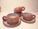 Keramik Teekanne & Tassen Kürbis Form China Gemarktet Entstehungszeit nach 1945 Bild 4