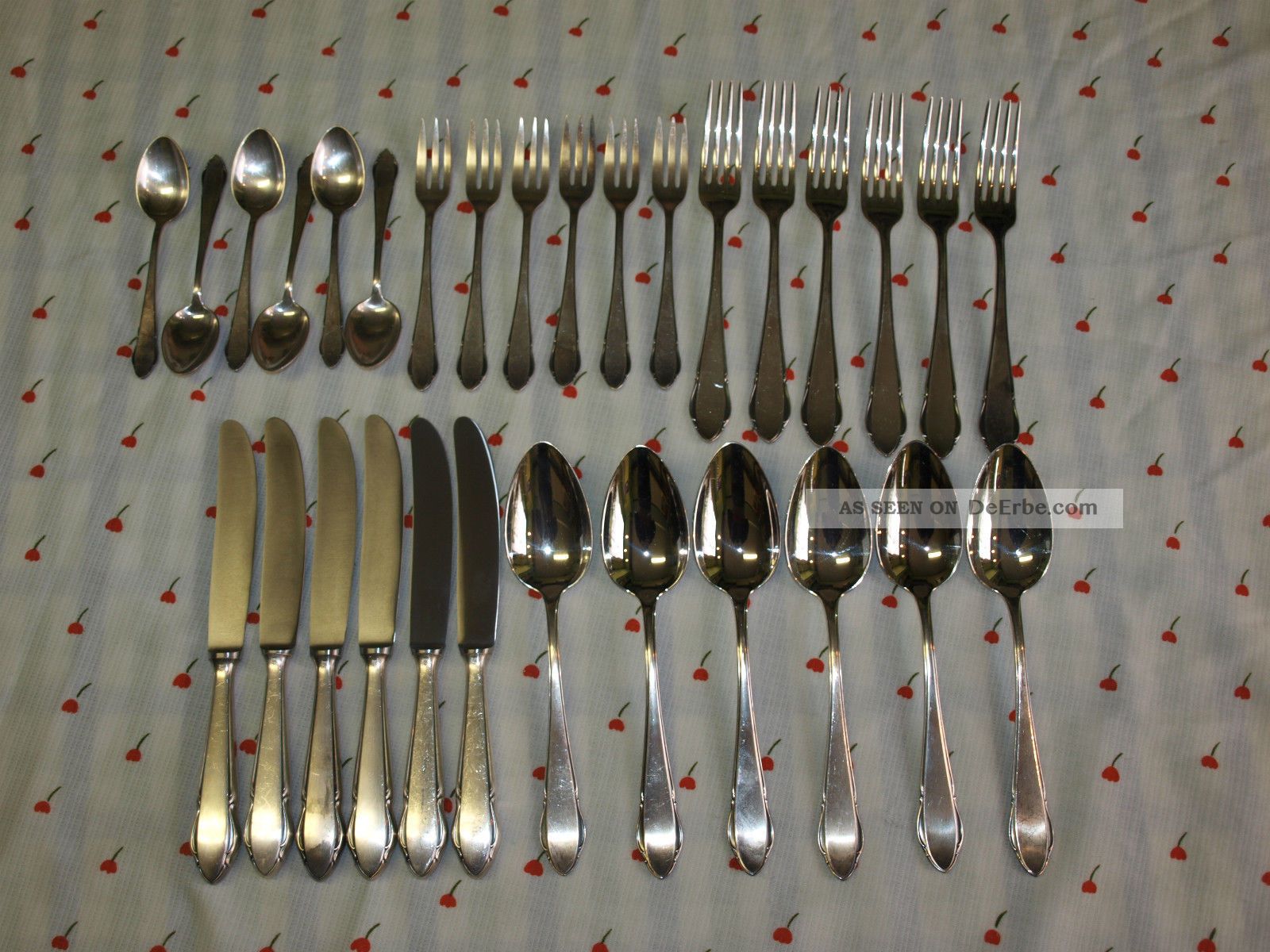 Wmf Besteck,  90er Silberauflage,  Gepunzt,  Modell 2900 // 30 - Teilig // 6 Personen Objekte ab 1945 Bild