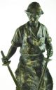 Figur Hüttenmann / Skulptur / Stahlarbeiter Zange - Metallguß Bronziert - 14d102 - 9 1950-1999 Bild 1