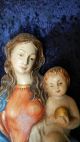 Madonna Mutter Gottes Jesus Christus 60cm Heiligenfigur Geschnitzt Holz Skulptur Skulpturen & Kruzifixe Bild 3