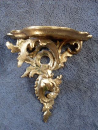 Kleines Aufwendig Geschnitztes Holzbord - Gold Bemalt - Handgeschnitzt Bild