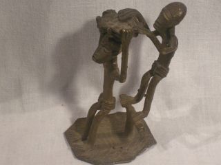 Bronze Figur Afrika. Bild