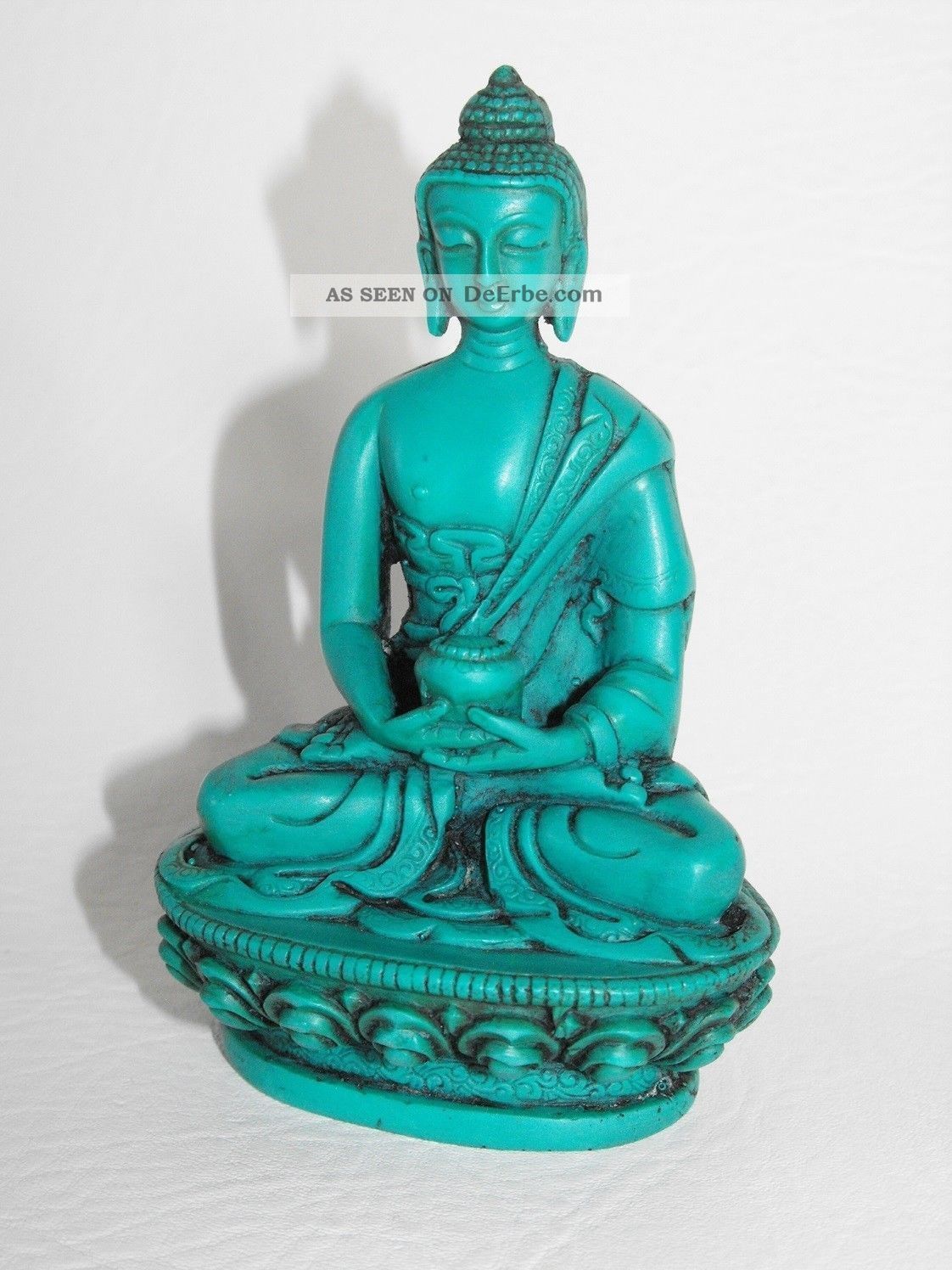 Schöner Buddha Guss Aus Polyresin - Aus Nepal Ca.  11 Cm Entstehungszeit nach 1945 Bild