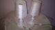 Zwei Shabby - Chic - Tischlampen Weiß/beige 34 Cm Hochtop Gefertigt nach 1945 Bild 2
