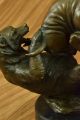 Bronze Skulptur Signiert Bulle Gegen Grizzlybär Statue Art Deco Geschenk Ab 2000 Bild 9