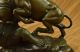 Bronze Skulptur Signiert Bulle Gegen Grizzlybär Statue Art Deco Geschenk Ab 2000 Bild 10