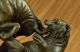 Bronze Skulptur Signiert Bulle Gegen Grizzlybär Statue Art Deco Geschenk Ab 2000 Bild 11