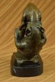 Bronze Skulptur Signiert Bulle Gegen Grizzlybär Statue Art Deco Geschenk Ab 2000 Bild 3