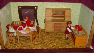 Puppenstubenmöbel - Altes Kleines Küchenmöbel - 50er Jahre Bild