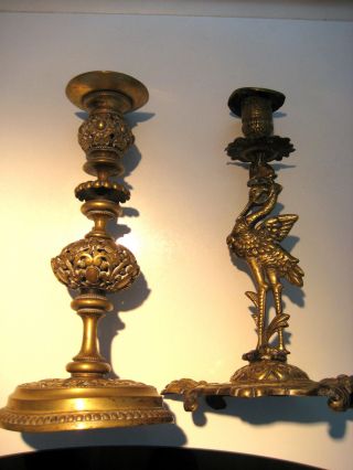 2 Kerzenleuchter Frankreich Napoleon Iii.  Zweite HÄlfte 19.  Jh.  Ausgefallen Bild