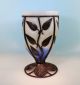 Große Art Deco Pate De Verre Vase Majorelle Stil In Eisen Montur Geblasen France Sammlerglas Bild 1