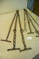 Nr.  8340.  2x Alte Ketten Rostig Eisenketten Stahlketten 1,  8 Kg Old Iron Chains Bauer Bild 1