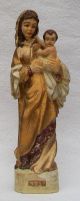 Madonna Mit Kind,  Figur,  Holz,  Farbig Gefasst,  Handgeschnitzt,  Von 1931 Holzarbeiten Bild 1