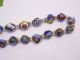 Murano - Glasperlen - Kette: Halskette: Handarbeit: 1960er Jahre: 43 Cm Lang Glas & Kristall Bild 5