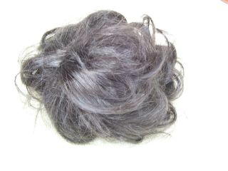Alte Puppenteile Schwarze Kurz Haar Perücke Vintage Doll Hair Wig 40 Cm Boy Bild