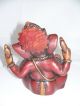 Polyresin Figur Ganesha Ca.  16 X 14 Cm Handgefertigt.  Ganesh Indischer Gott Entstehungszeit nach 1945 Bild 2
