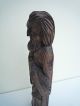 Antike Holzskulptur Heiligenfigur,  Moses ?,  Jesus ?,  Holz Skulptur Holzarbeiten Bild 6