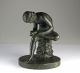Dornauszieher Fonderia Sommer Napoli Um 1880 Italien Skulptur Figur Spinario Bronze Bild 2