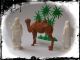 4 Alte Miniatur Krippenfiguren Plastik Sammler Puppenstube Rarität Krippen & Krippenfiguren Bild 1