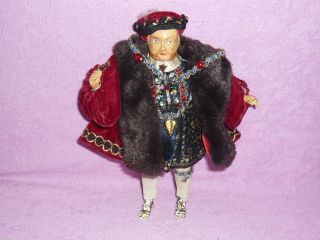 Puppenstube Alte Puppe 1 König Handarbeit Mit Hochwertiger Bekleidung 21cm Hoch Bild