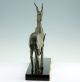 Große Art Deco Skulptur Frankreich Um 1930 Antilopen Sculpture Figure 1920-1949, Art Déco Bild 3