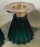 3 X Glas Kerzenhalter Wmf (wilhelm Wagenfeld/zalloni Ära) 50er 60er Jahre Vintage Sammlerglas Bild 5