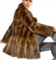 Pelzjacke Bisam Wie Nerz Pelz Jacke Muskrat Fur Jacket Vintage Soft Fitted S - M Kleidung Bild 6