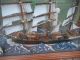 Altes Schiffsmodell Im Glaskasten Bertha Maritim Segelschiff 3 Master Maritime Dekoration Bild 4