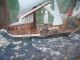 Altes Schiffsmodell Im Glaskasten Bertha Maritim Segelschiff 3 Master Maritime Dekoration Bild 8