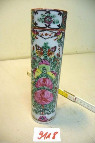 Nr.  9118.  Porzellan Vase Chinavase Handbemalt China Asia Vase Blumenvase Bild