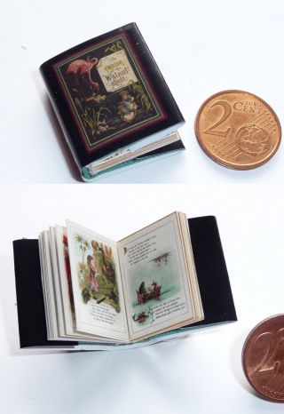 Winziges Miniatur Buch The Cruise Of The Walnut Shell Für Die Puppenstube Bild