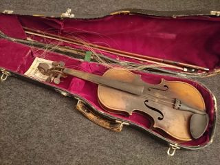Ältere 1/2 Geige Violine Um 1900 Aus Dem Vogtland Bild