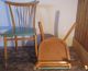 Alter Küchen Stuhl Strebenstuhl 50er Rockabilly Kitchen Chair Vintage Shabby Stühle Bild 5