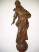 Holzfigur - Heiligenfigur - Madonna - Heilige - Oberammergau? - Geschnitzt - 48 Cm - Deko - Holzarbeiten Bild 1