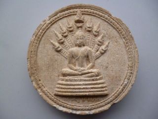 Altes Amulett Buddha Und Ganesha Glücksgott Om Ton Tsa Tsa 5 Bild