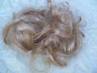 Alte Puppenteile Blondelocken Echt? Haar Perücke Vintage Doll Hair Wig 40cm Girl Bild