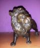Bronze/messing Figur Skulptur LÖwe Lion Im Antik Stil Bronze Bild 2