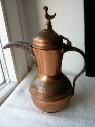 Türkisch Kaffeekocher Kupfer Handgemacht Deko Bild